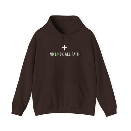 Faith Hoodie — "No Luck All Faith" & Jesus Graphic Pullover