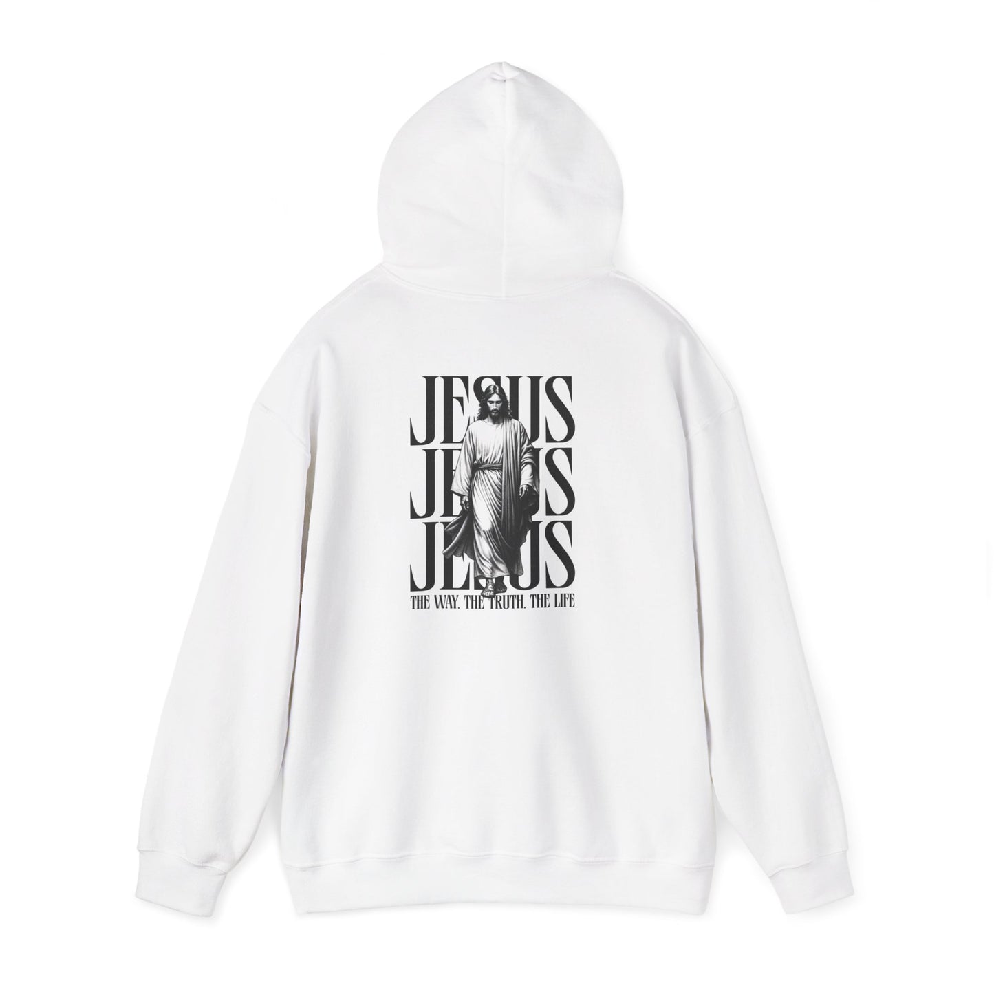 Faith Hoodie — "No Luck All Faith" & Jesus Graphic Pullover