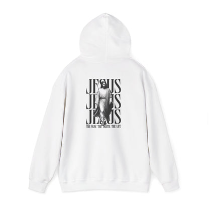 Faith Hoodie — "No Luck All Faith" & Jesus Graphic Pullover