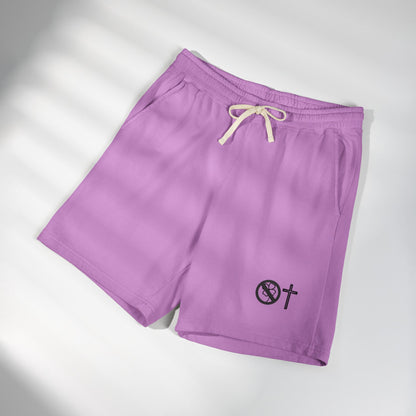 No Luck All Faith Fleece Sweat Shorts — Minimal Logo