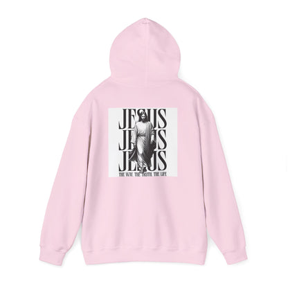 Faith Hoodie — "No Luck All Faith" & Jesus Graphic Pullover