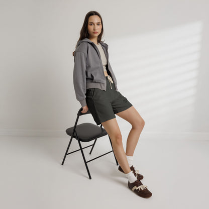 No Luck All Faith Fleece Sweat Shorts — Minimal Logo