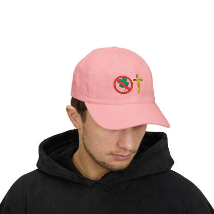 No Luck All Faith Minimal Embroidered Baseball Hat
