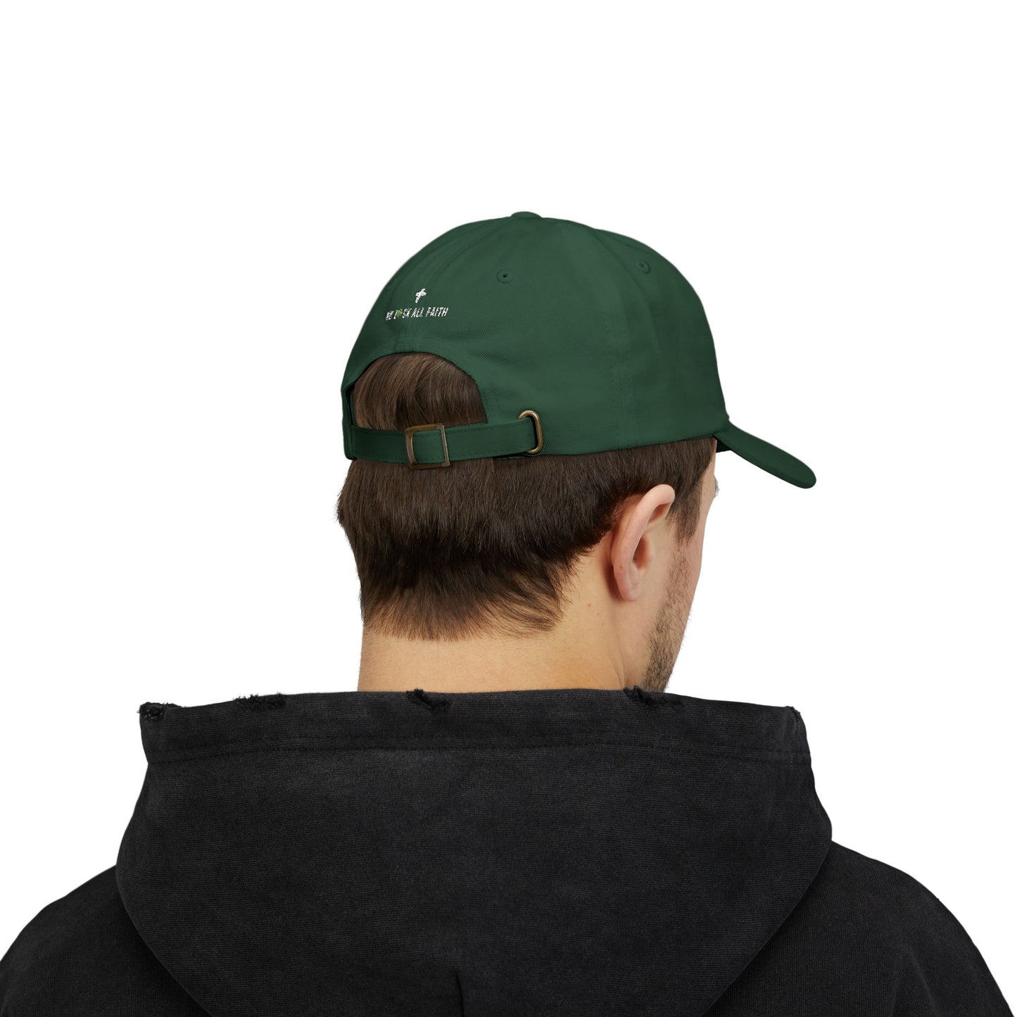 No Luck All Faith Minimal Embroidered Baseball Hat