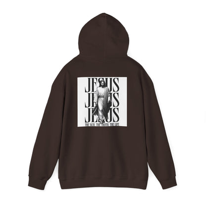 Faith Hoodie — "No Luck All Faith" & Jesus Graphic Pullover