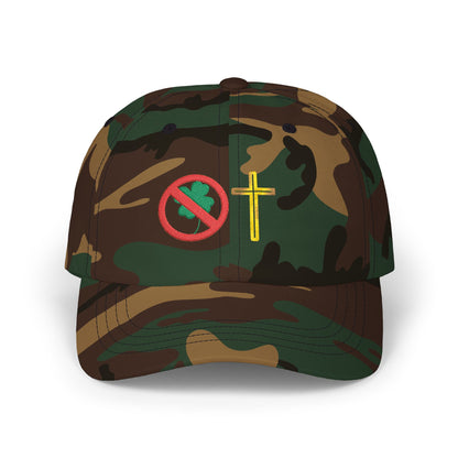 No Luck All Faith Minimal Embroidered Baseball Hat