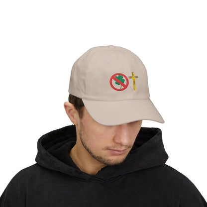 No Luck All Faith Minimal Embroidered Baseball Hat