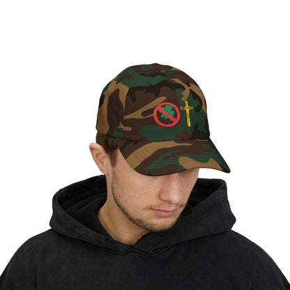No Luck All Faith Minimal Embroidered Baseball Hat