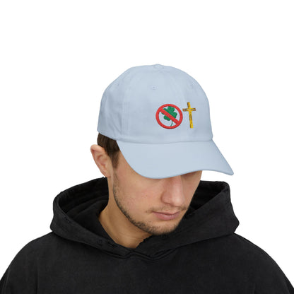 No Luck All Faith Minimal Embroidered Baseball Hat