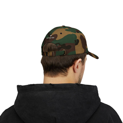 No Luck All Faith Minimal Embroidered Baseball Hat